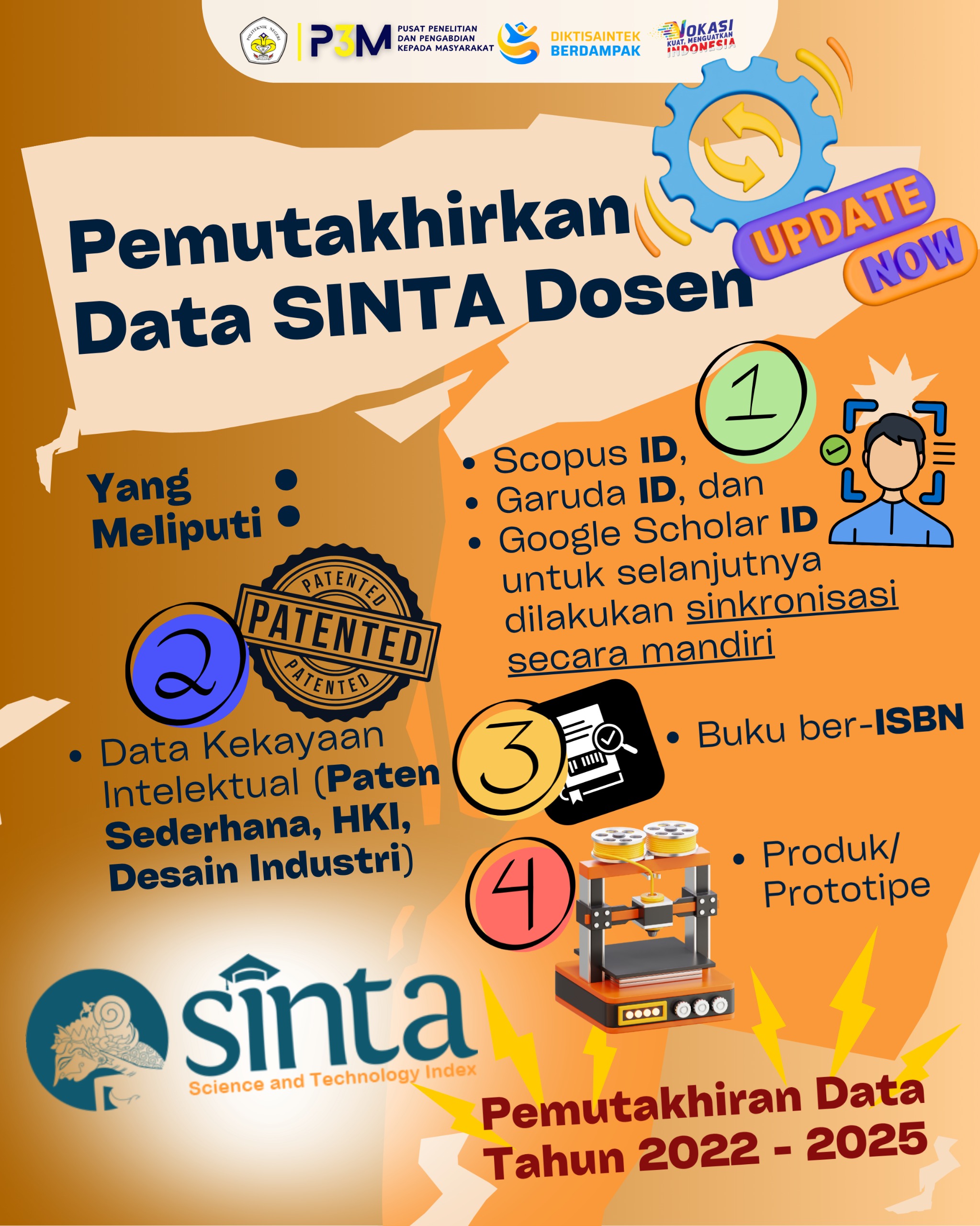 Pemutahiran Data SINTA Dosen